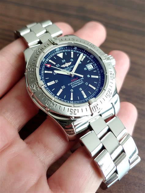 Breitling Colt A17380 mit blauem Zifferblatt 